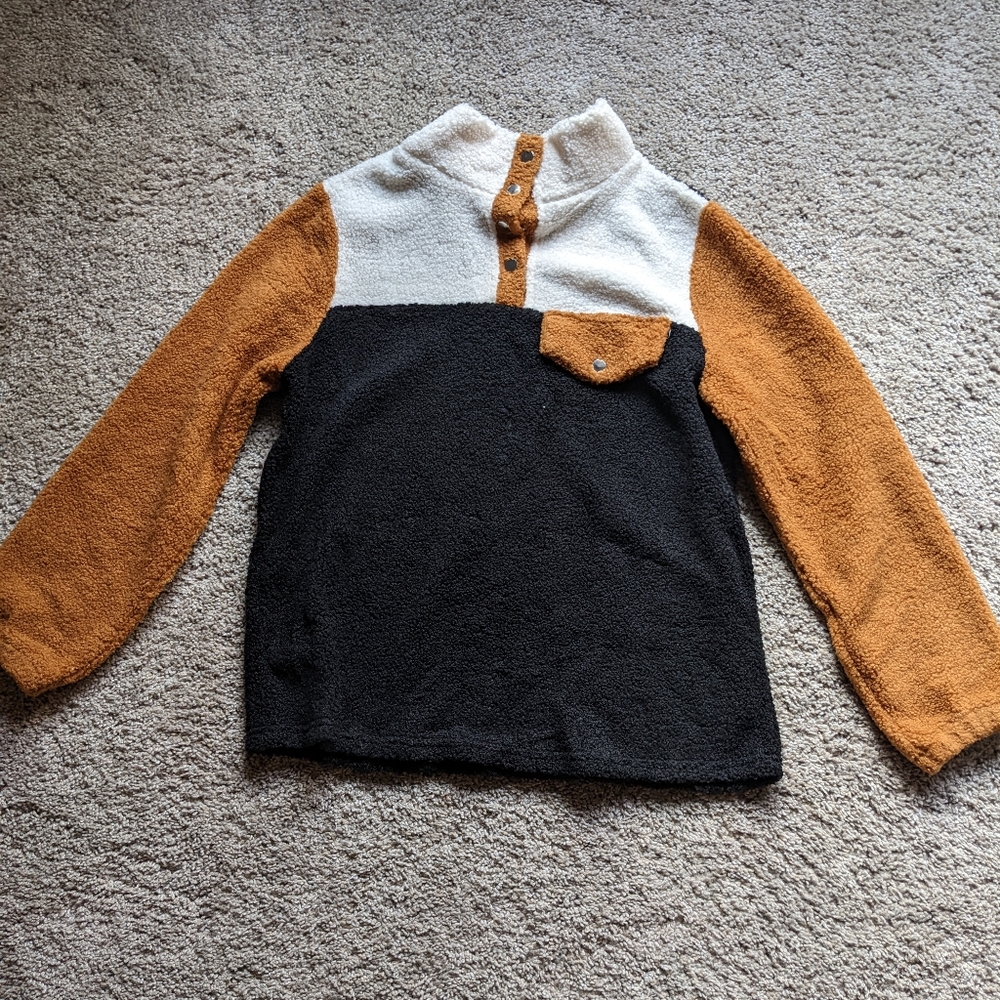 Sherpa pullover fleece